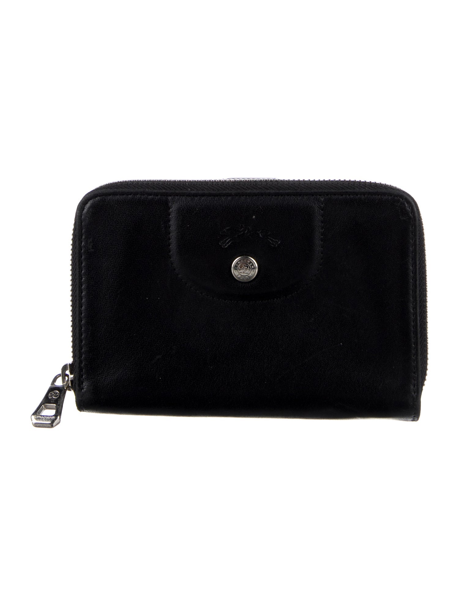 Longchamp Vintage Leather Compact Wallet