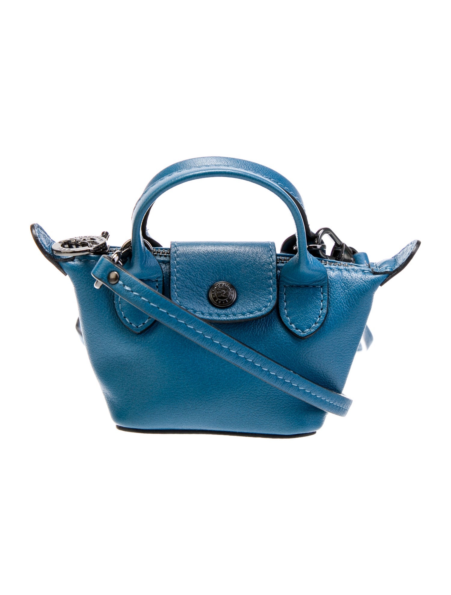 Longchamp Leather Bucket Bag