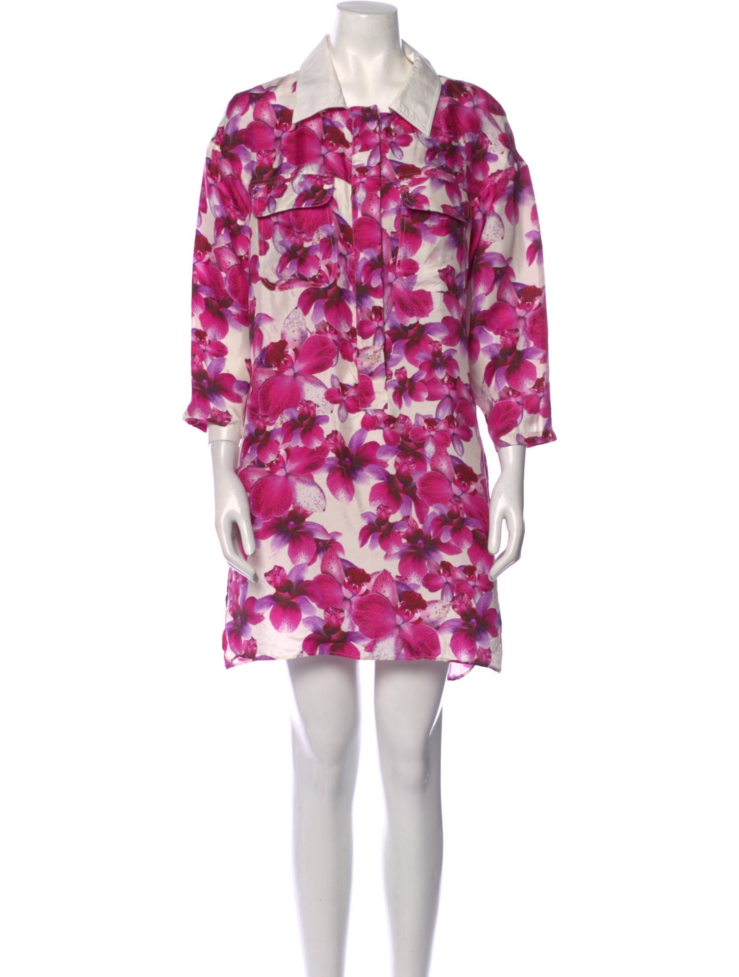 Longchamp Floral Print Mini Dress