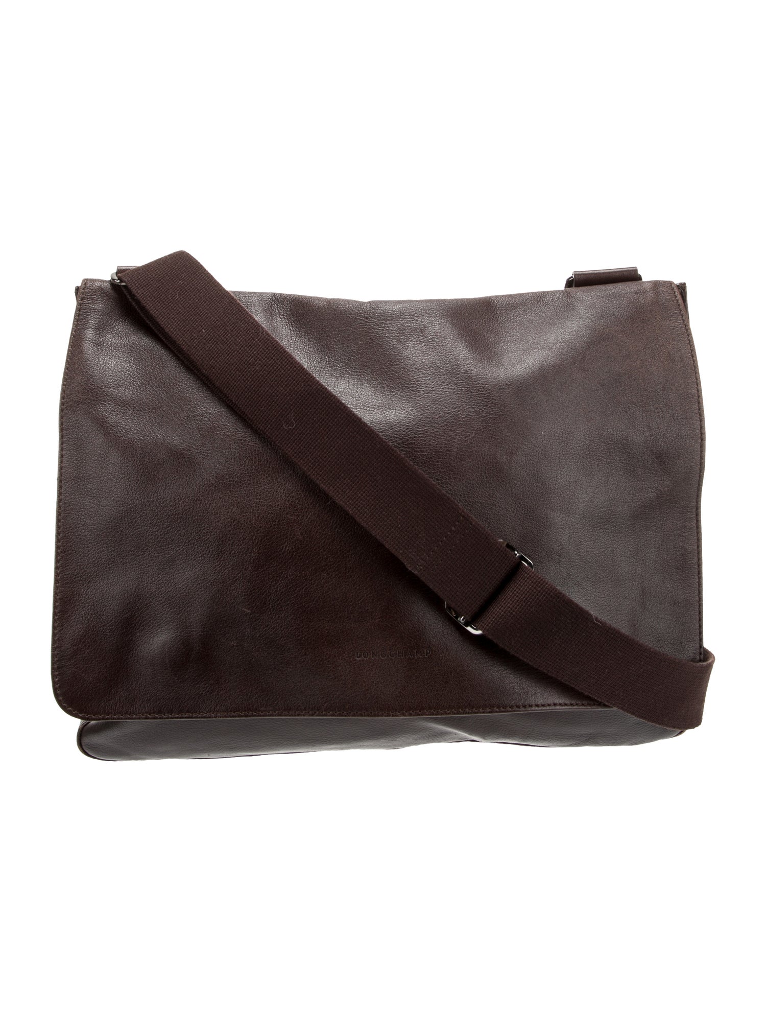 Longchamp Leather Messenger Bag