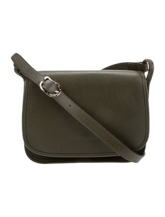 Longchamp Leather Messenger Bag
