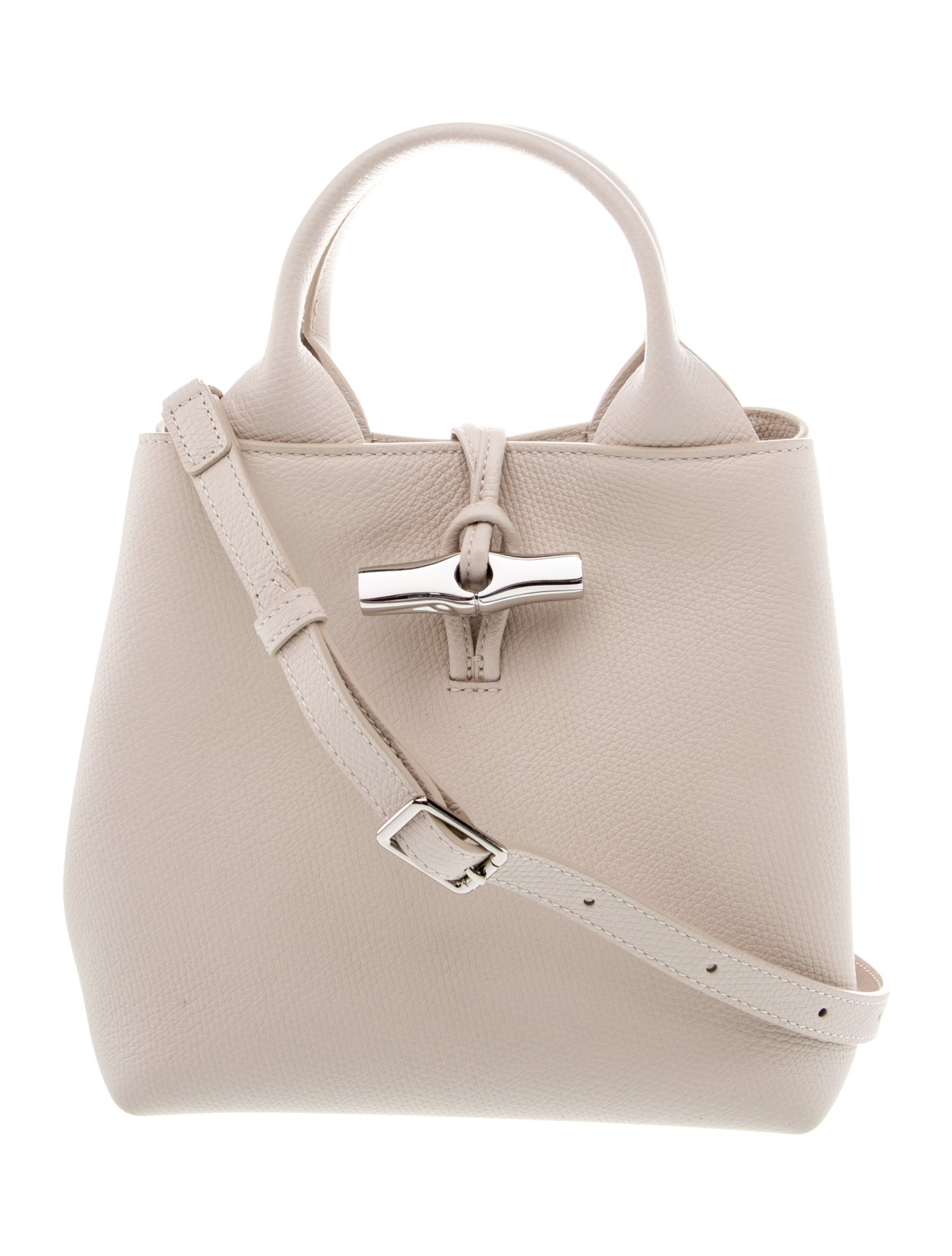 Longchamp Leather Top Handle Bag