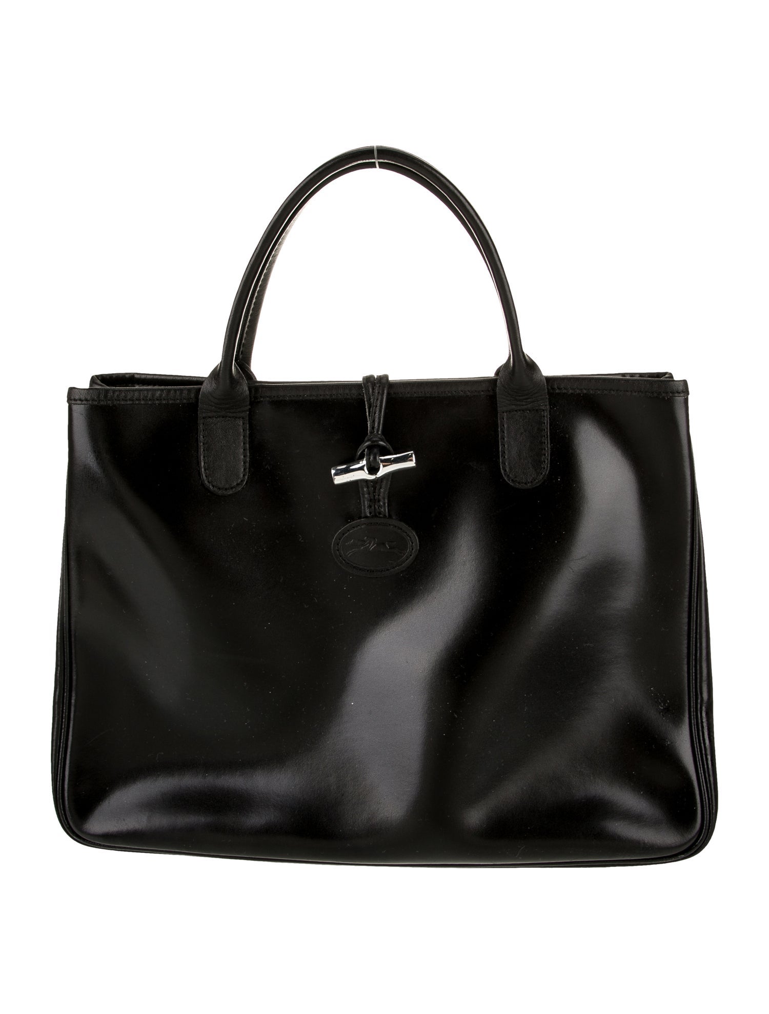 Longchamp Leather Top Handle Bag
