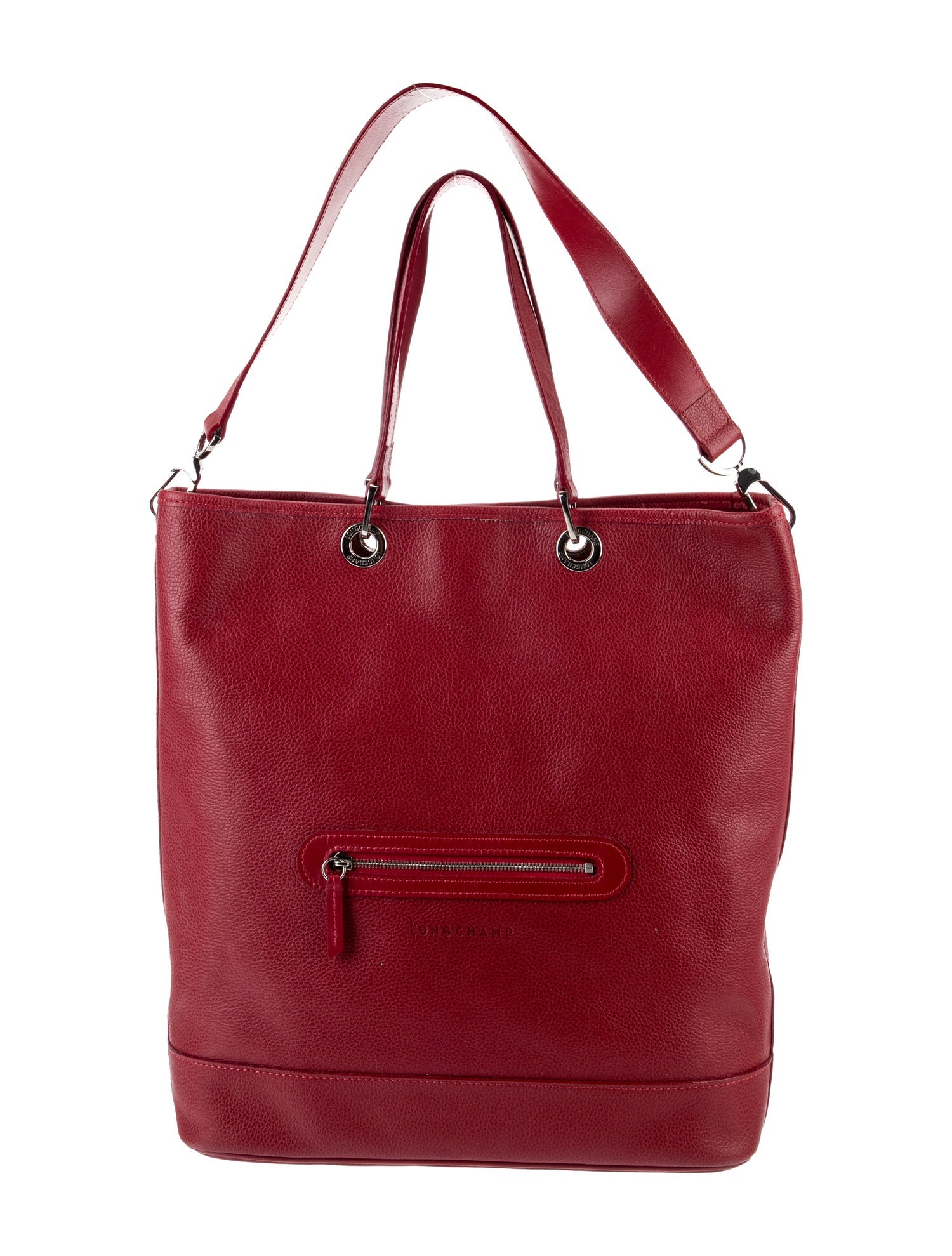 Longchamp Leather Bucket Bag