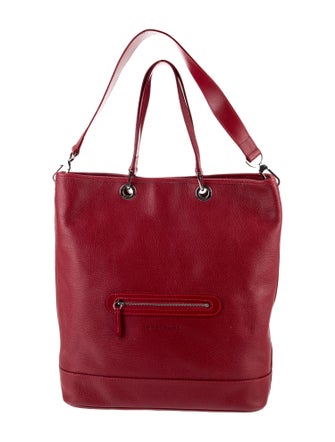 Longchamp Leather Bucket Bag