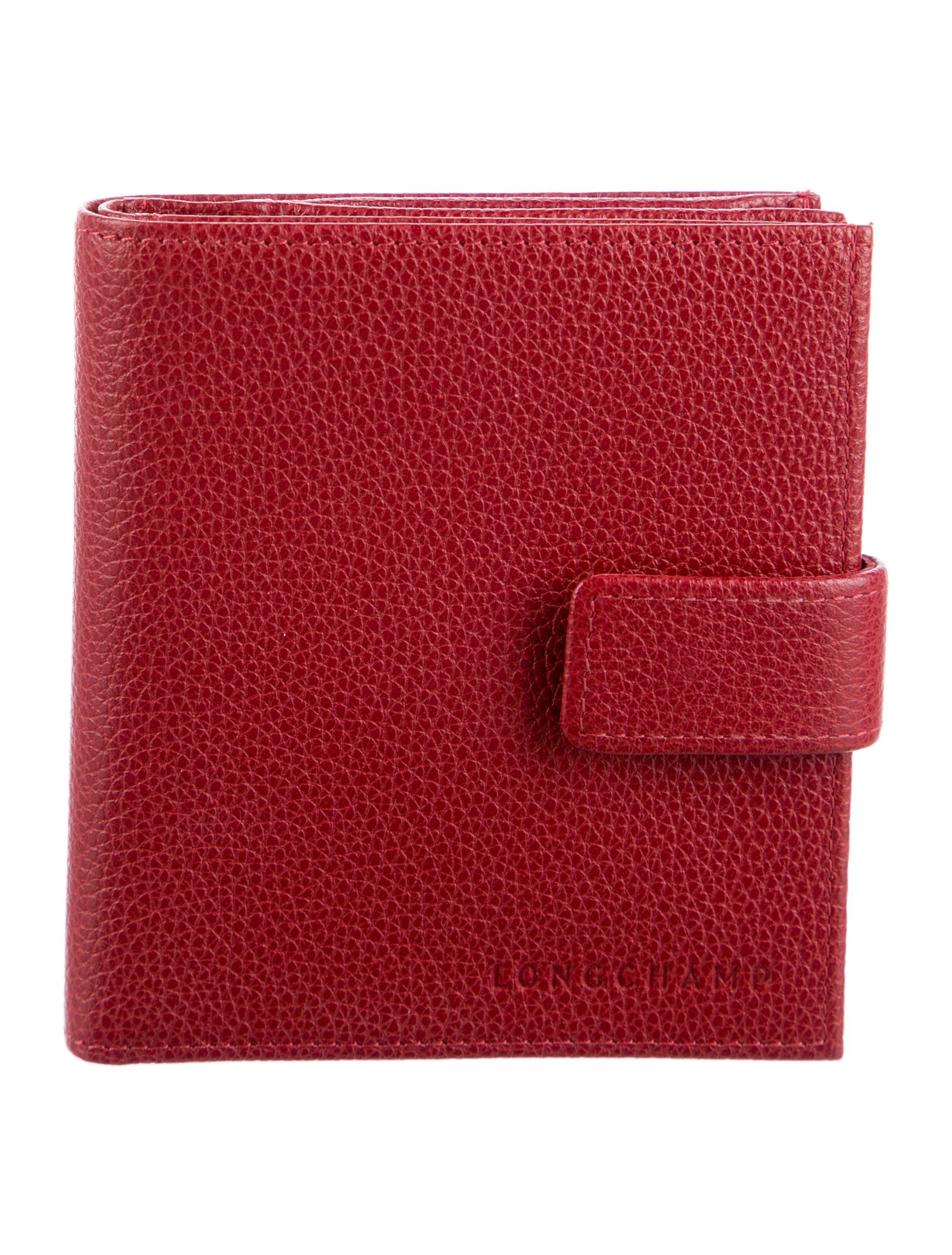 Longchamp Le Foulonne Compact French Leather Compact Wallet