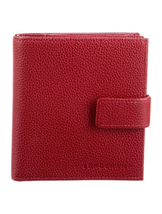 Longchamp Le Foulonne Compact French Leather Compact Wallet