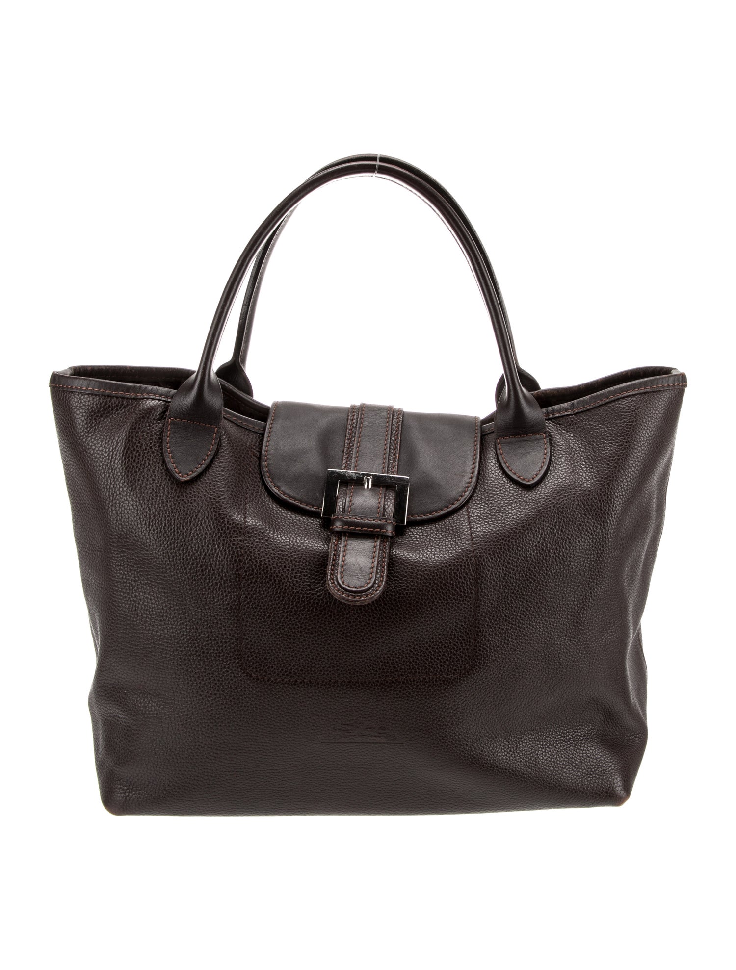 Longchamp Leather Top Handle Bag