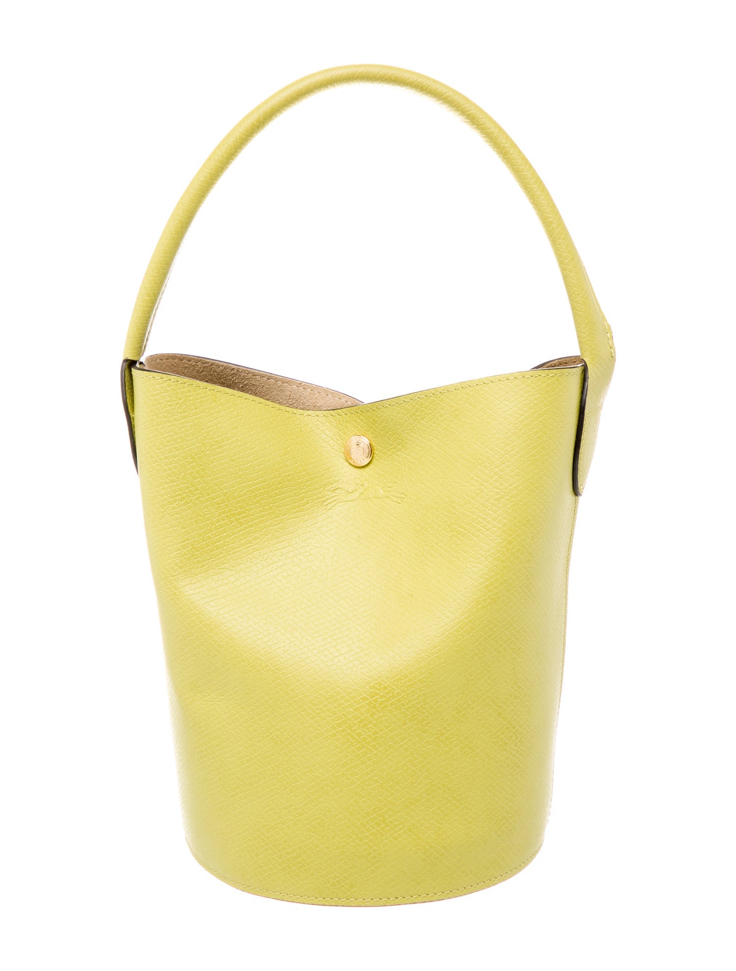 Longchamp Leather Bucket Bag