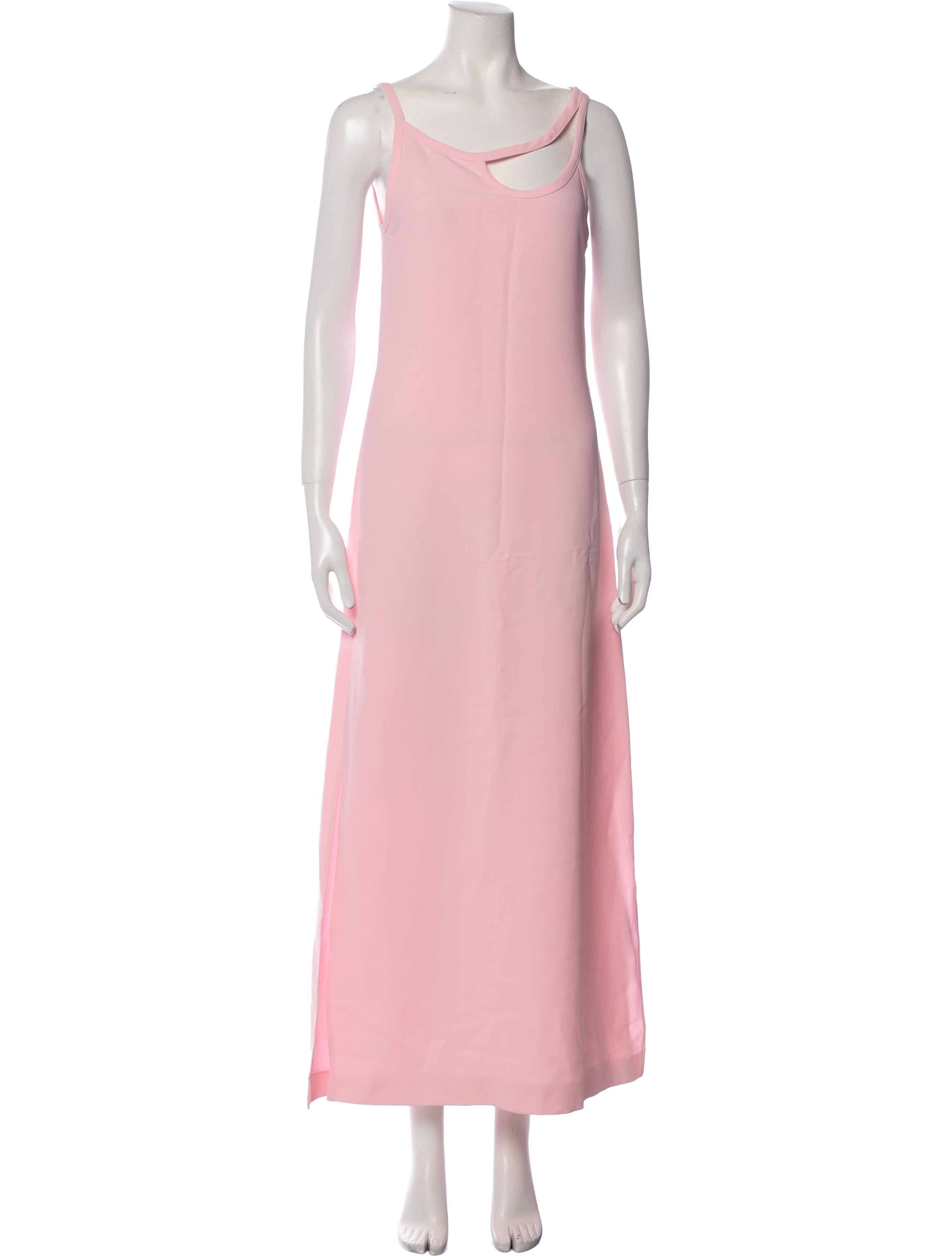 Longchamp Scoop Neck Long Dress