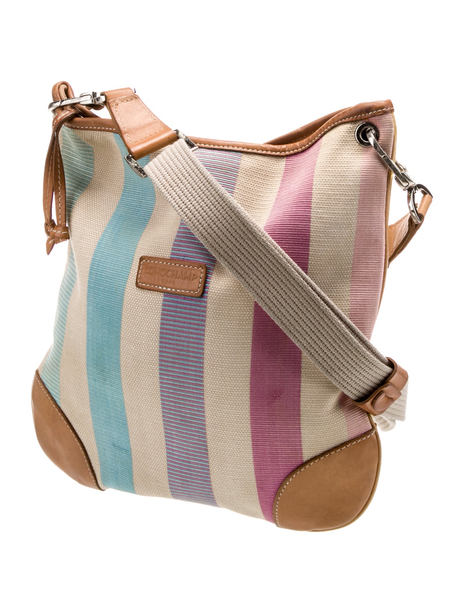 Longchamp Canvas Messenger Bag