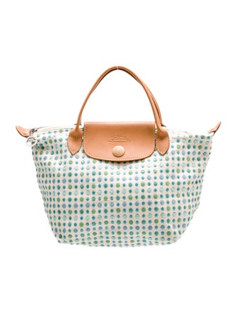 Longchamp Canvas Top Handle Bag