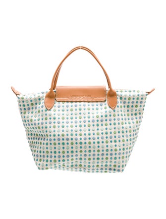 Longchamp Canvas Top Handle Bag