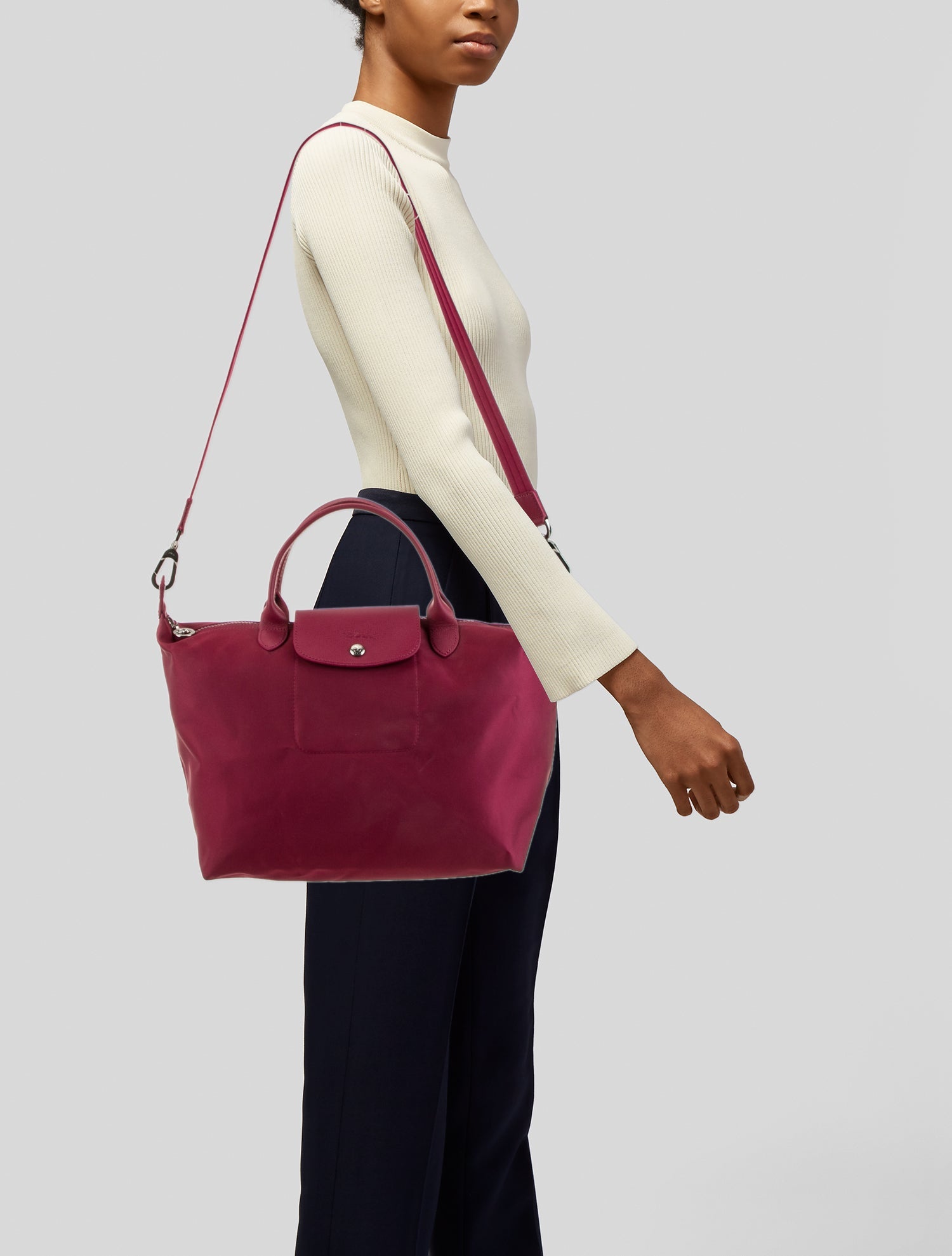 Longchamp Nylon Top Handle Bag
