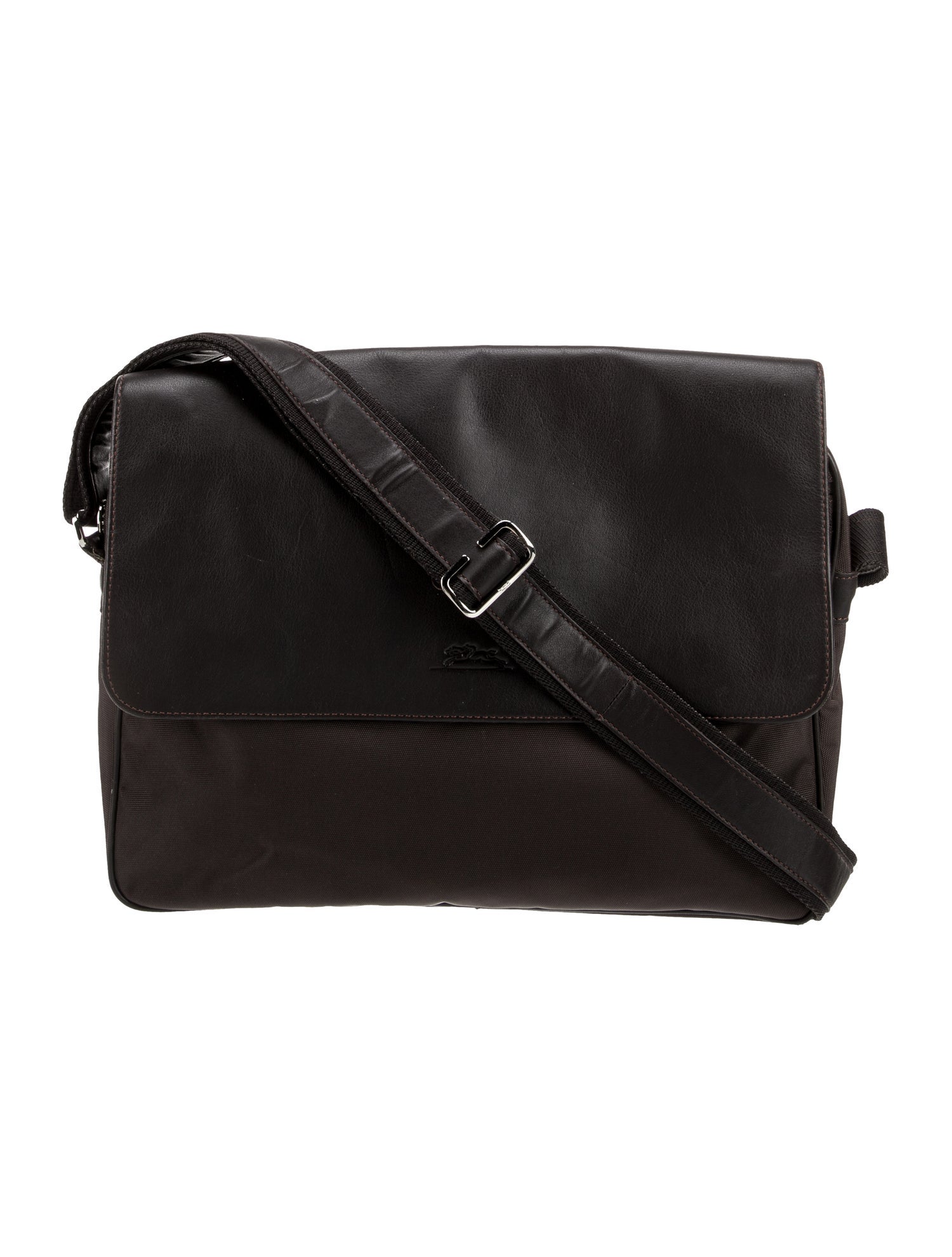 Longchamp Leather Messenger Bag