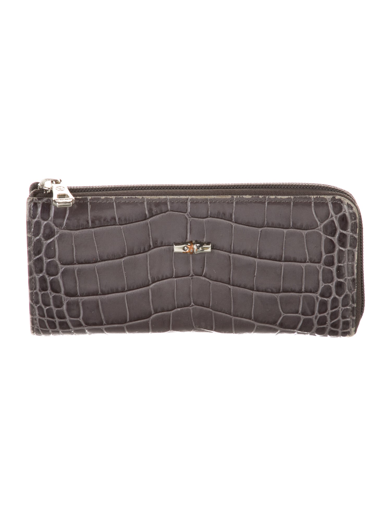 Longchamp Embossed Leather Continental Wallet