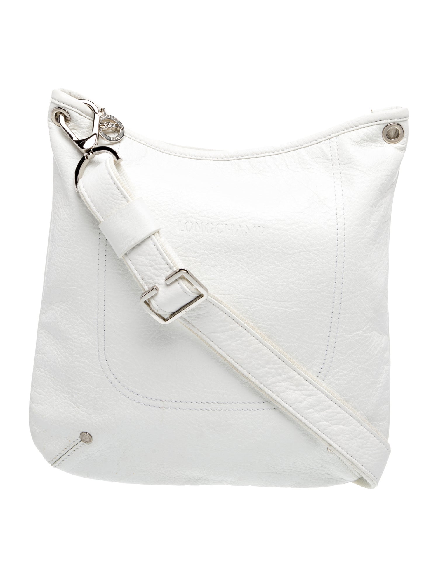 Longchamp Leather Messenger Bag