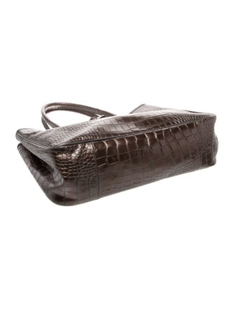 Longchamp Embossed Leather Tote