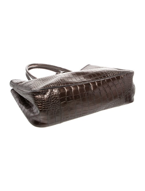 Longchamp Embossed Leather Tote