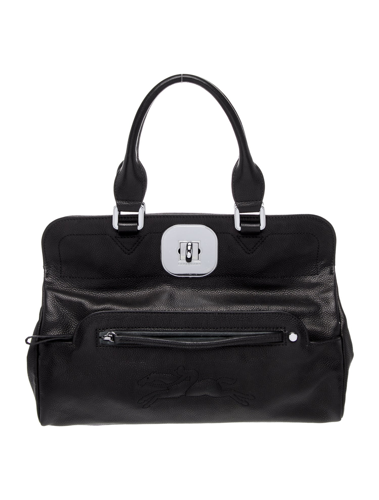 Longchamp Leather Top Handle Bag