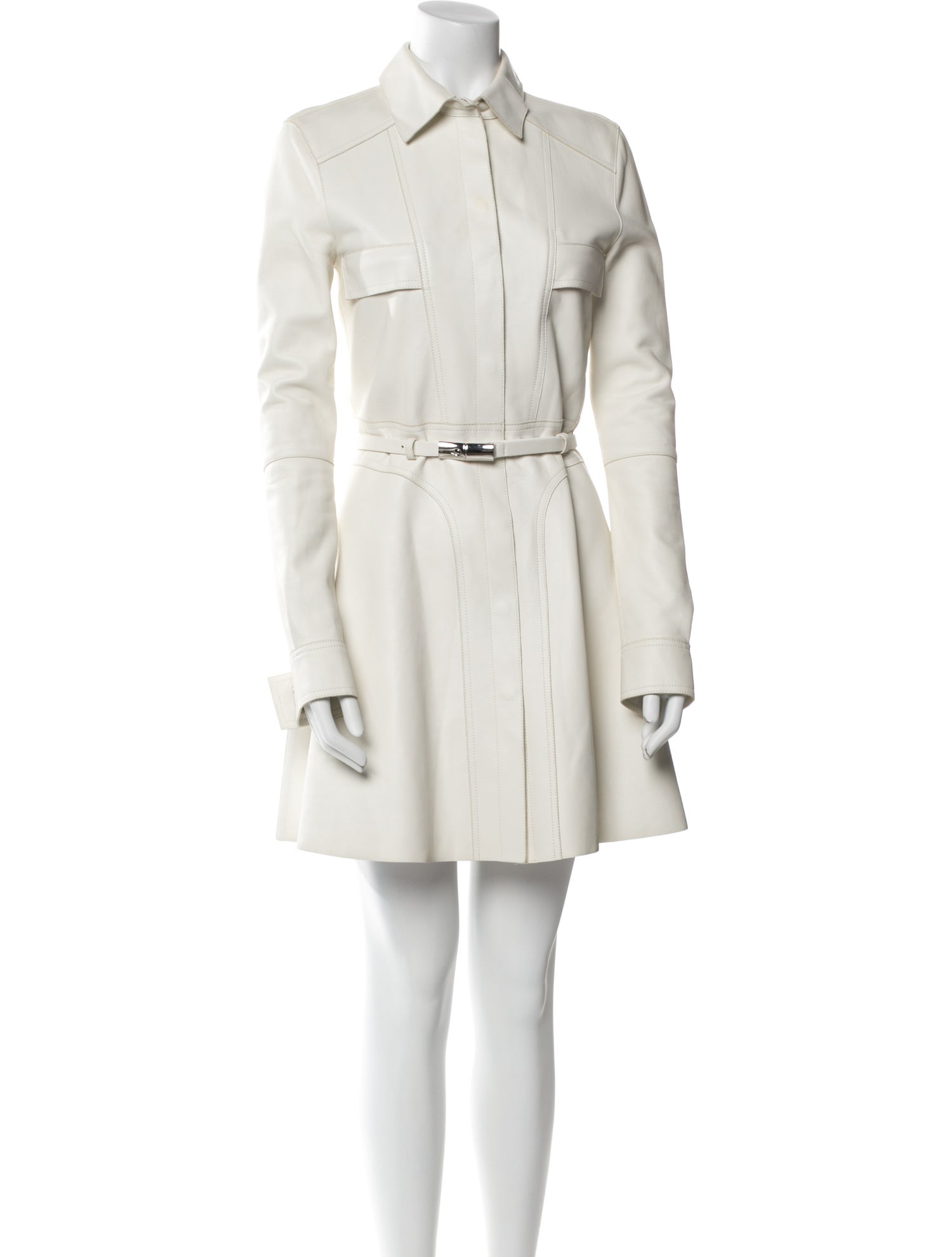 Longchamp Leather Mini Dress