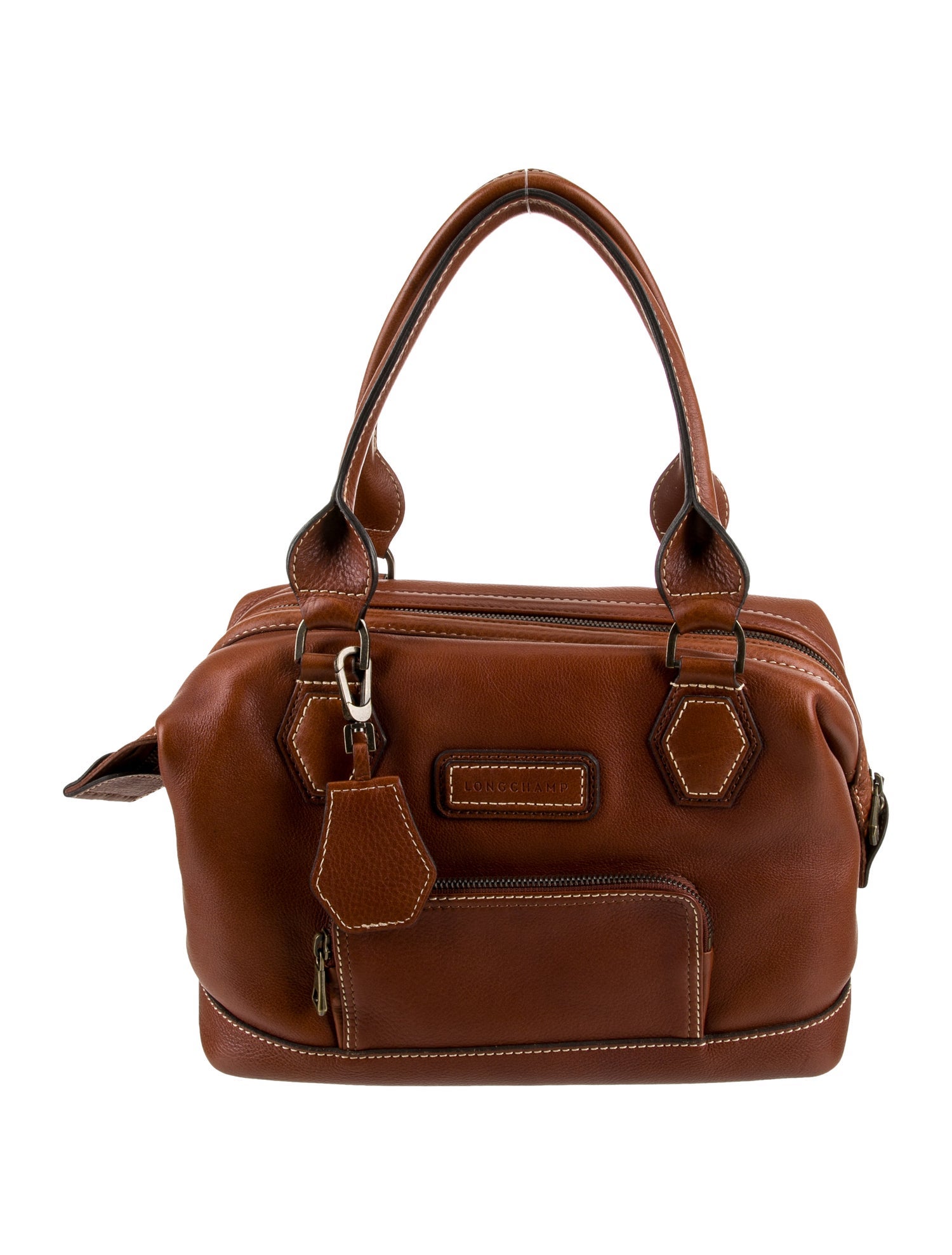 Longchamp Leather Top Handle Bag