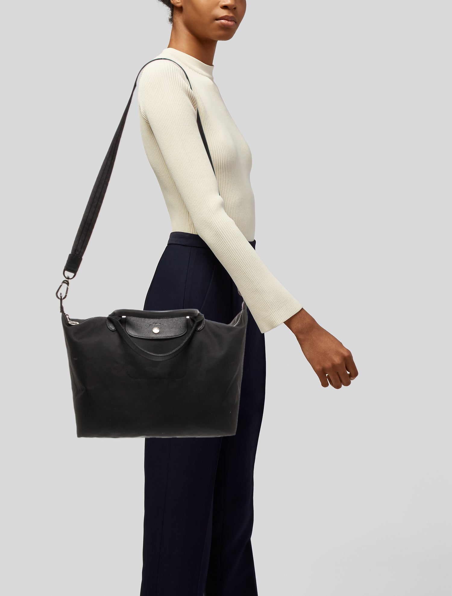 Longchamp Nylon Top Handle Bag