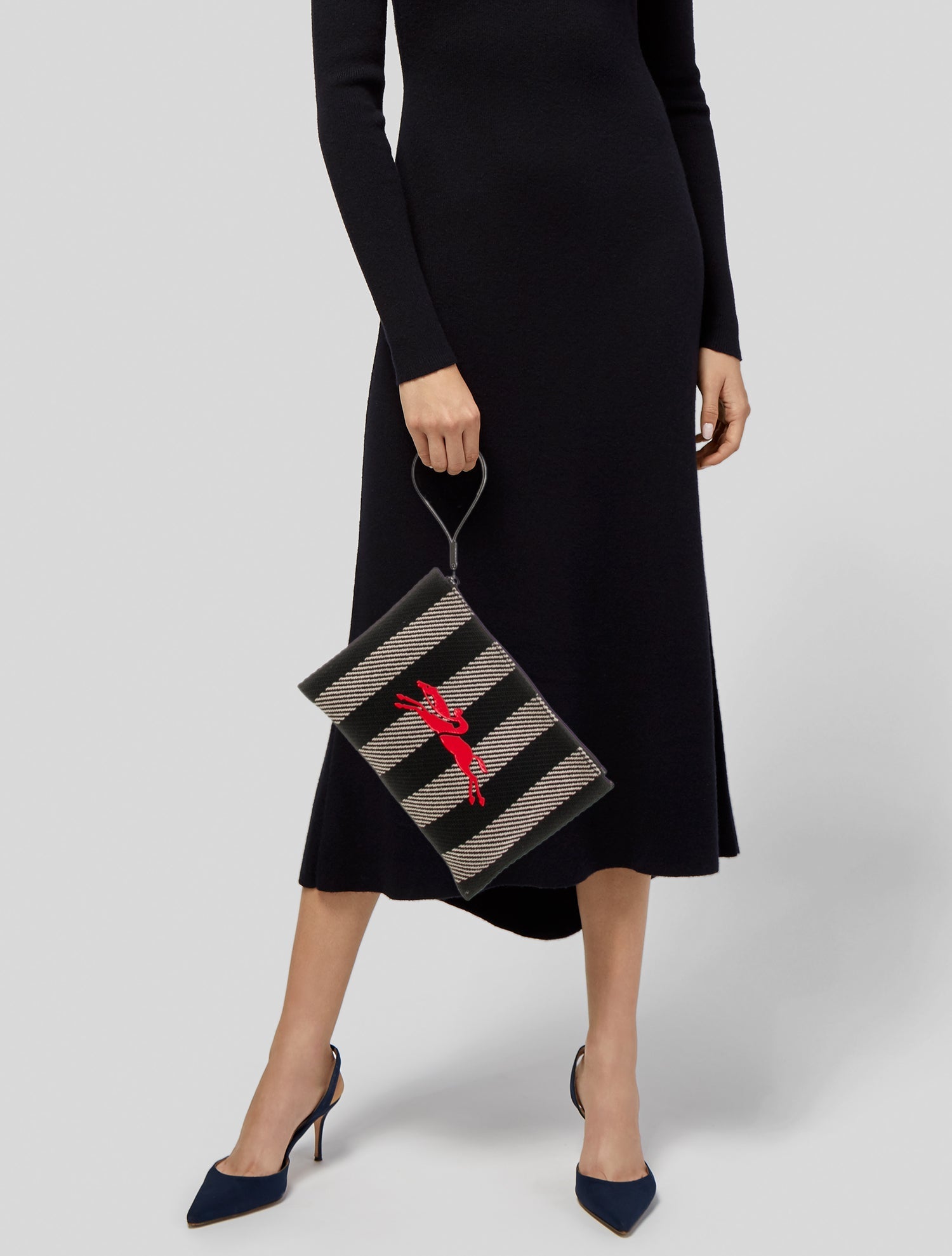 Longchamp Canvas Clutch