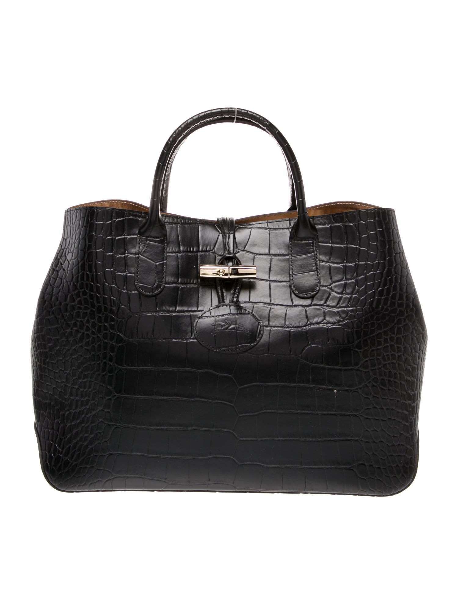 Longchamp Leather Top Handle Bag