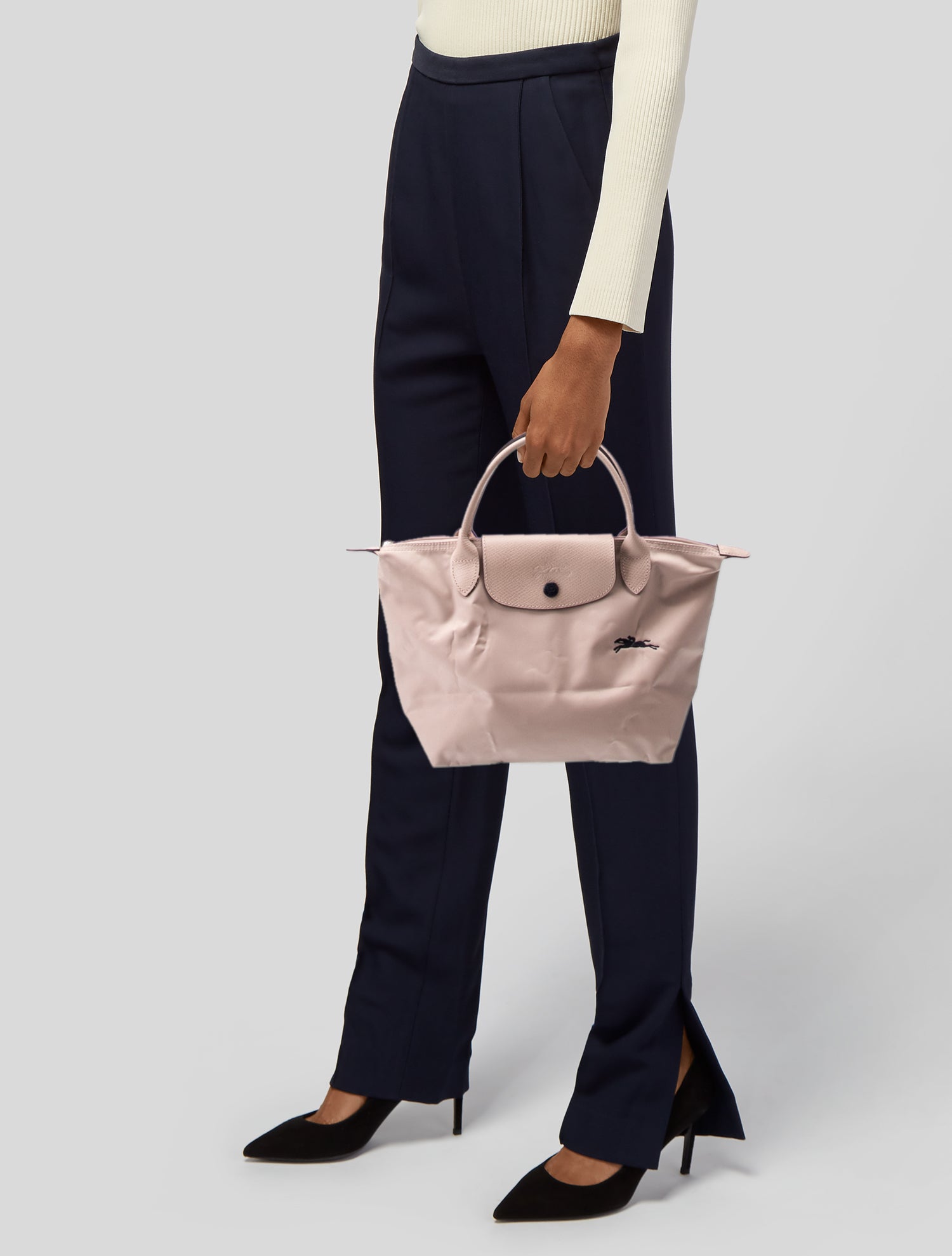 Longchamp Nylon Top Handle Bag