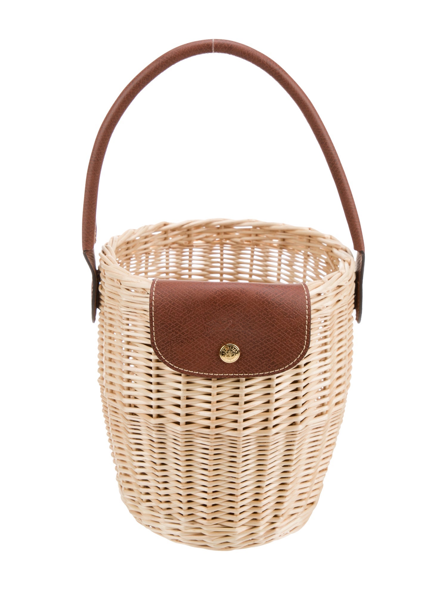 Longchamp Wicker Bucket Bag