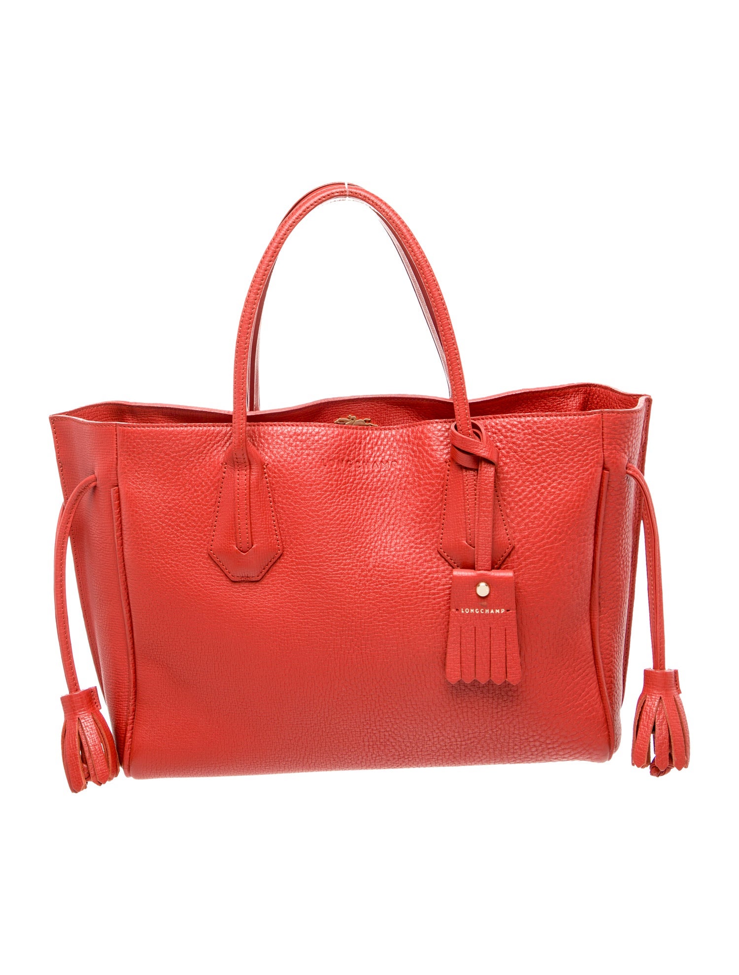 Longchamp Leather Top Handle Bag