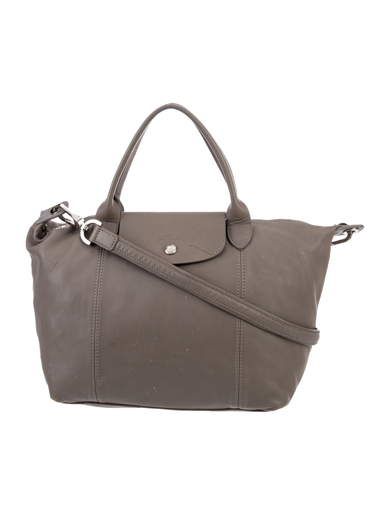 Longchamp Leather Top Handle Bag