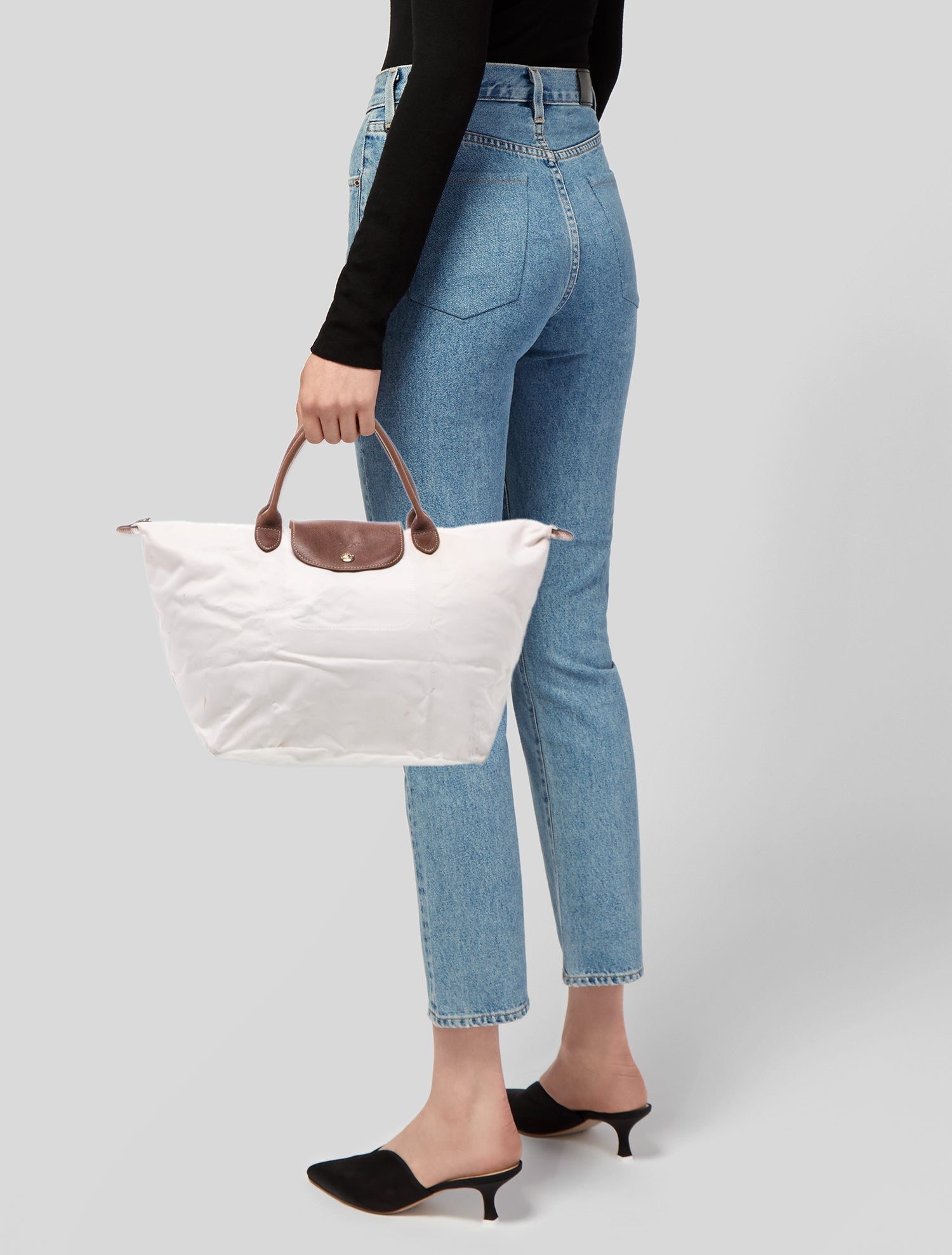 Longchamp Nylon Top Handle Bag