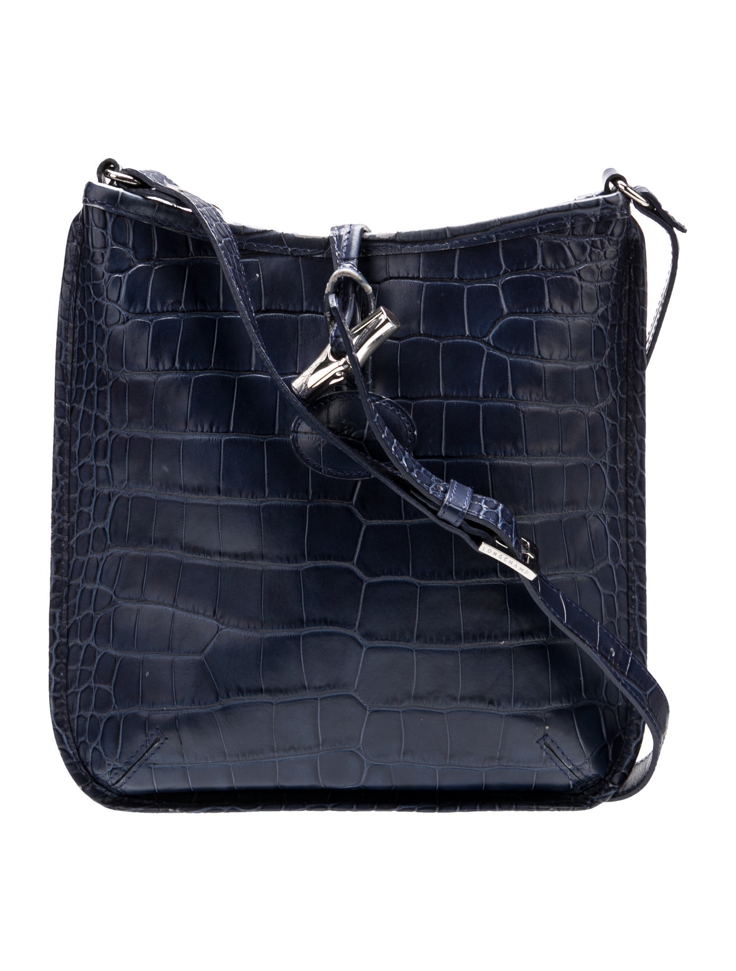 Longchamp Leather Messenger Bag