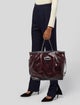 Longchamp Embossed Leather Tote