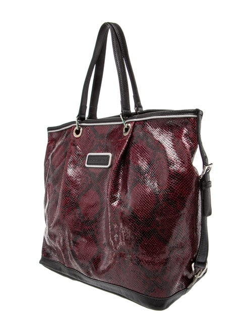 Longchamp Embossed Leather Tote