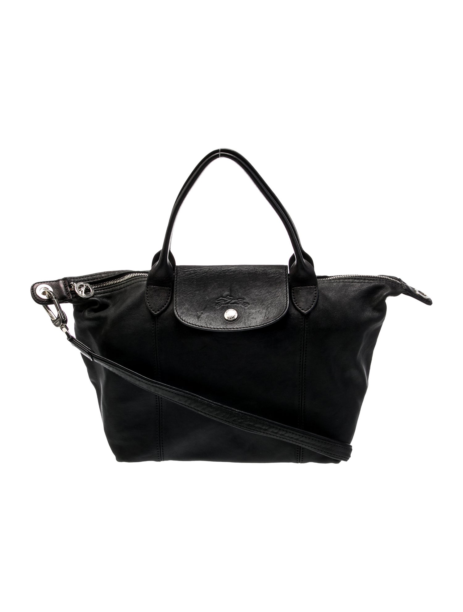 Longchamp Leather Top Handle Bag