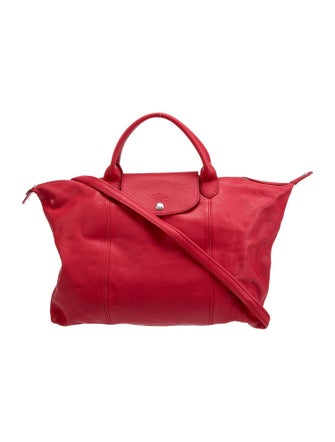 Longchamp Leather Top Handle Bag