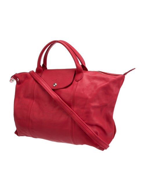 Longchamp Leather Top Handle Bag