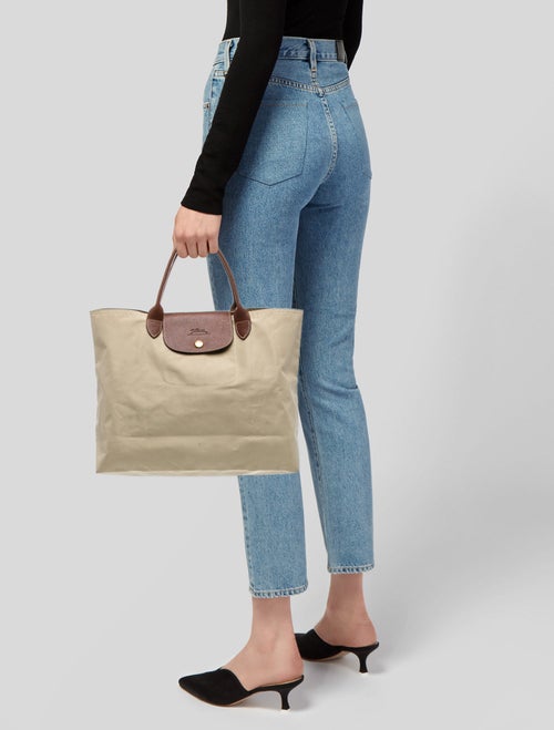 Longchamp Nylon Top Handle Bag