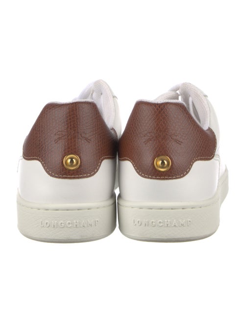 Longchamp Leather Colorblock Pattern Sneakers