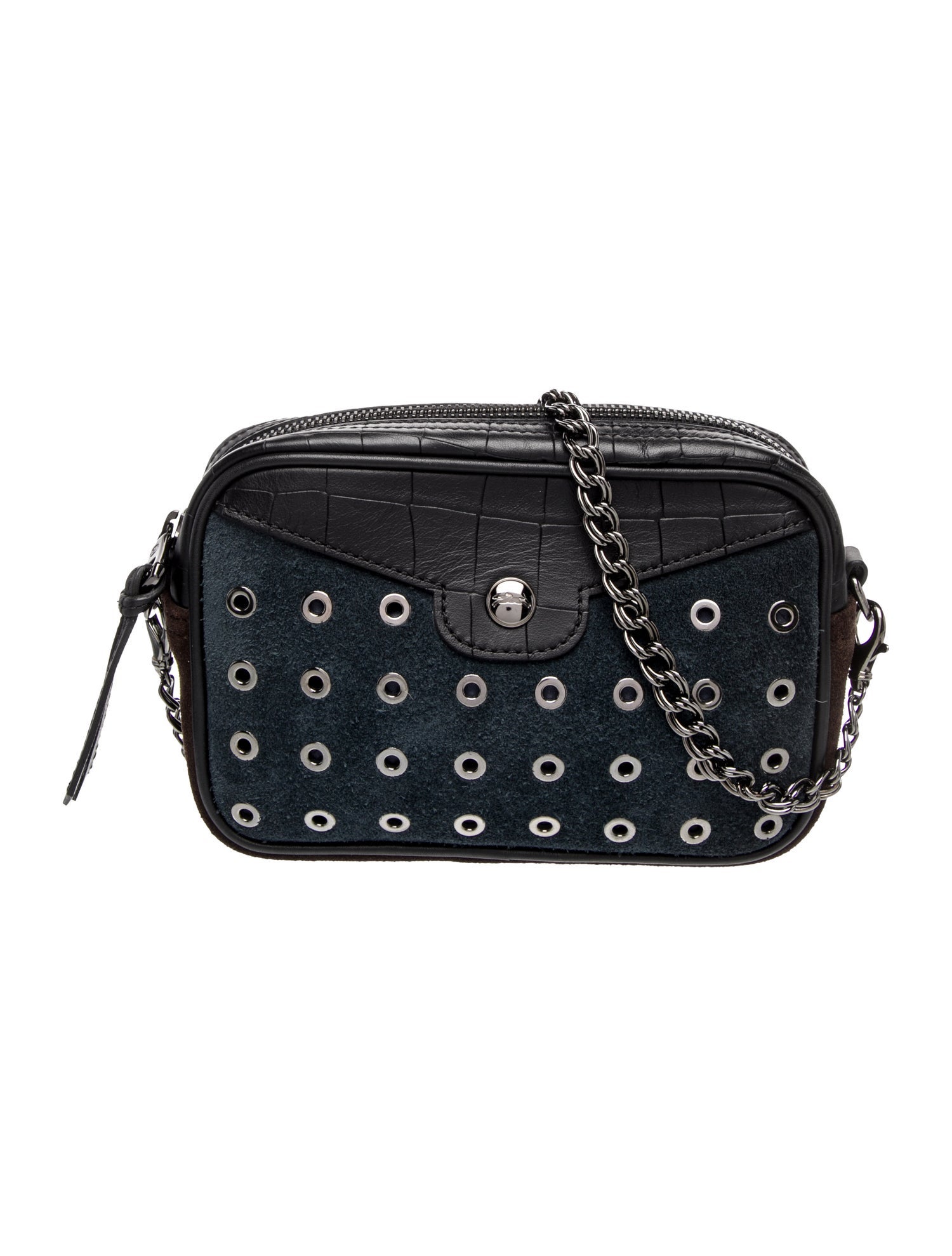 Longchamp Suede Crossbody Bag