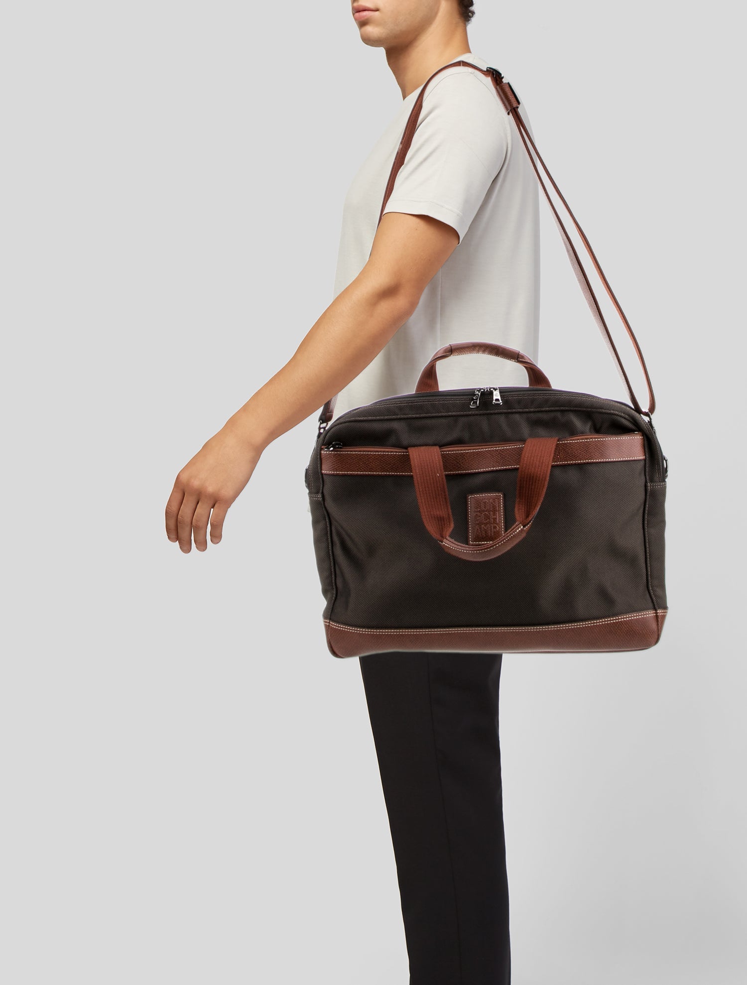 Longchamp Nylon Messenger Bag