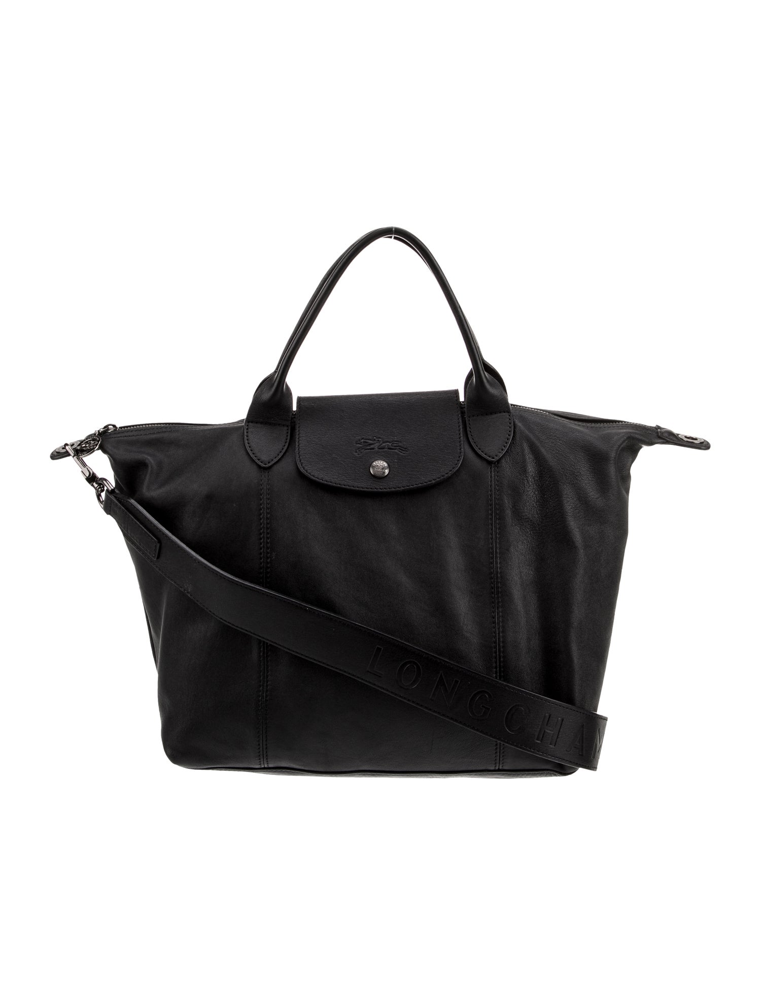 Longchamp Leather Top Handle Bag