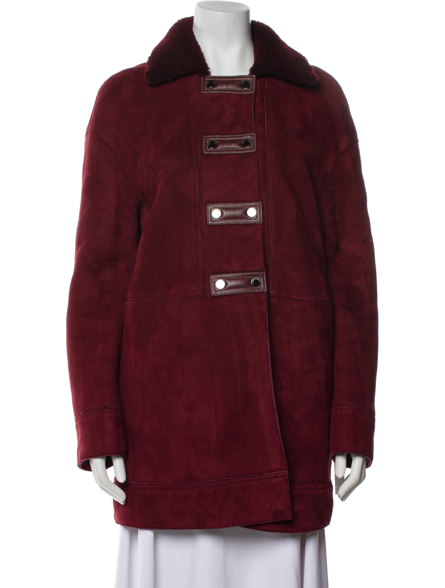 Longchamp Lamb Leather Coat