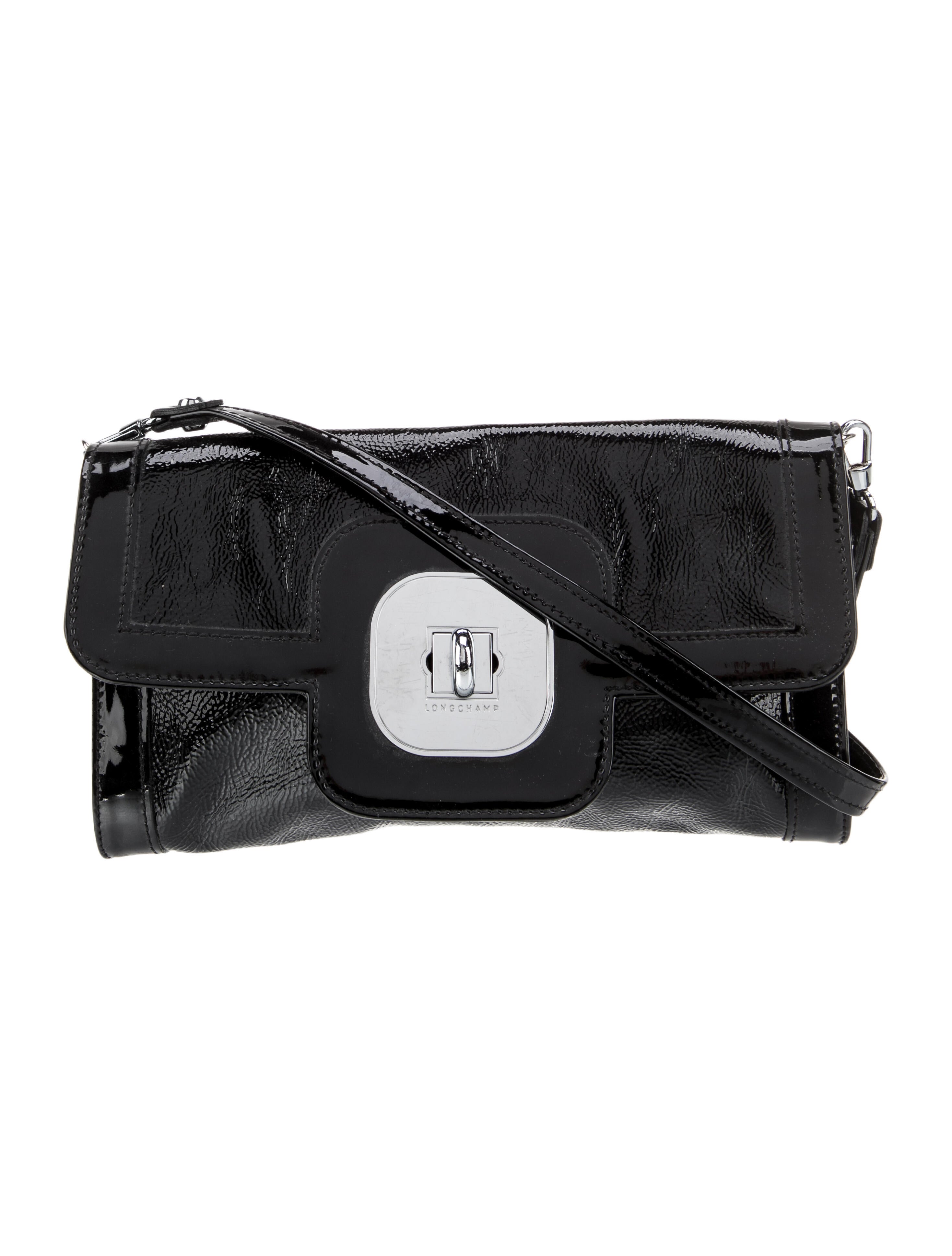Longchamp Patent Leather Shoulder Bag