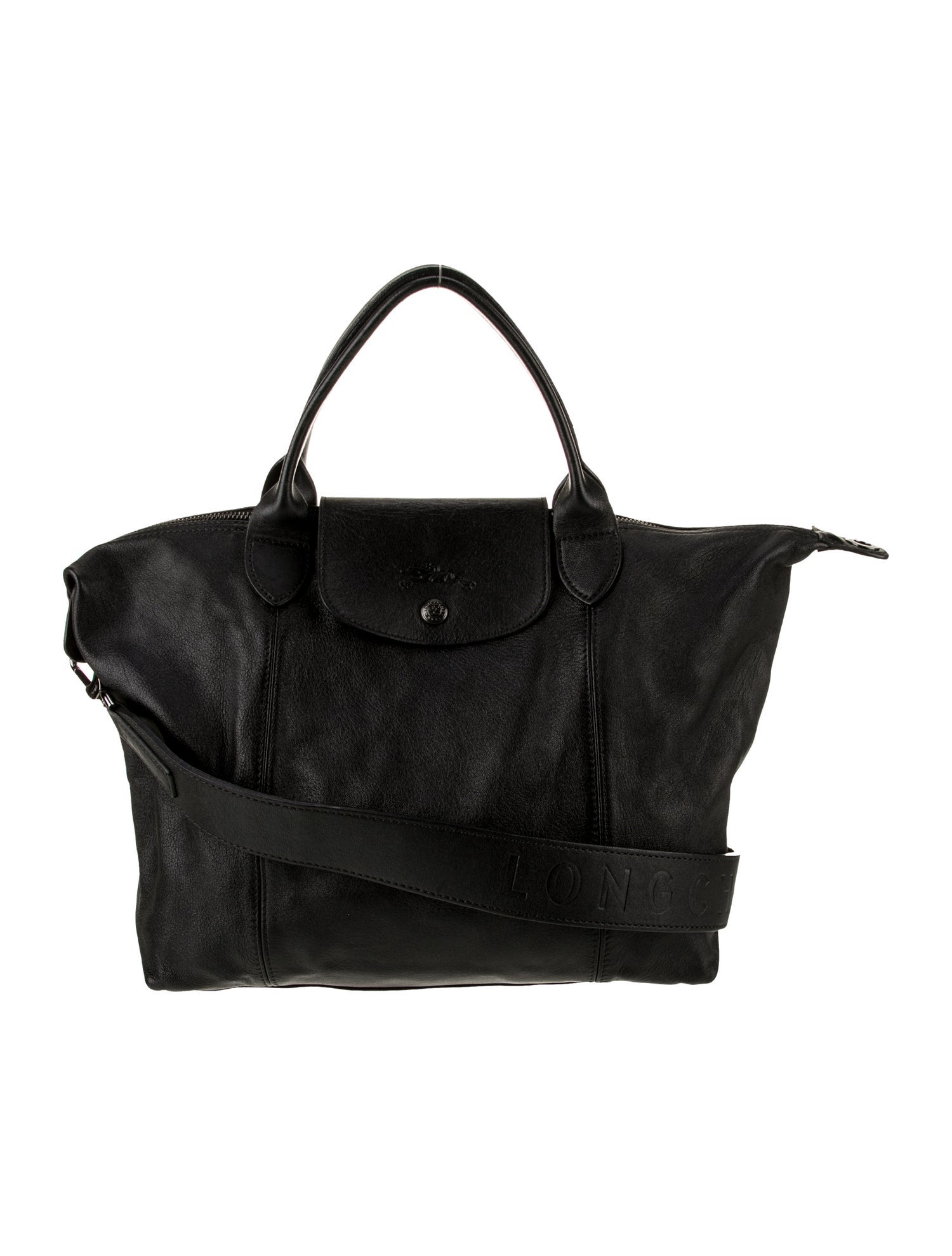 Longchamp Leather Top Handle Bag