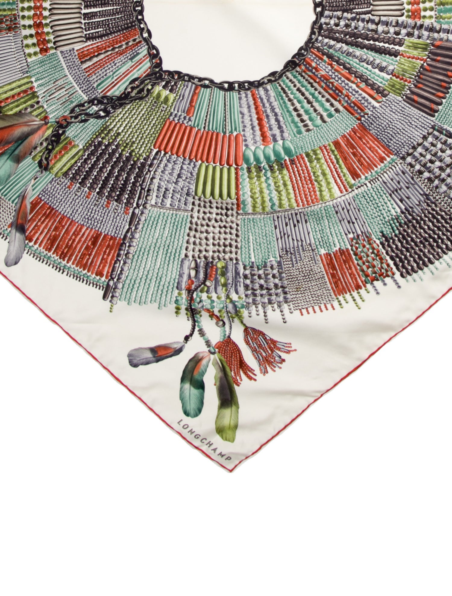 Longchamp Silk Printed Scarf