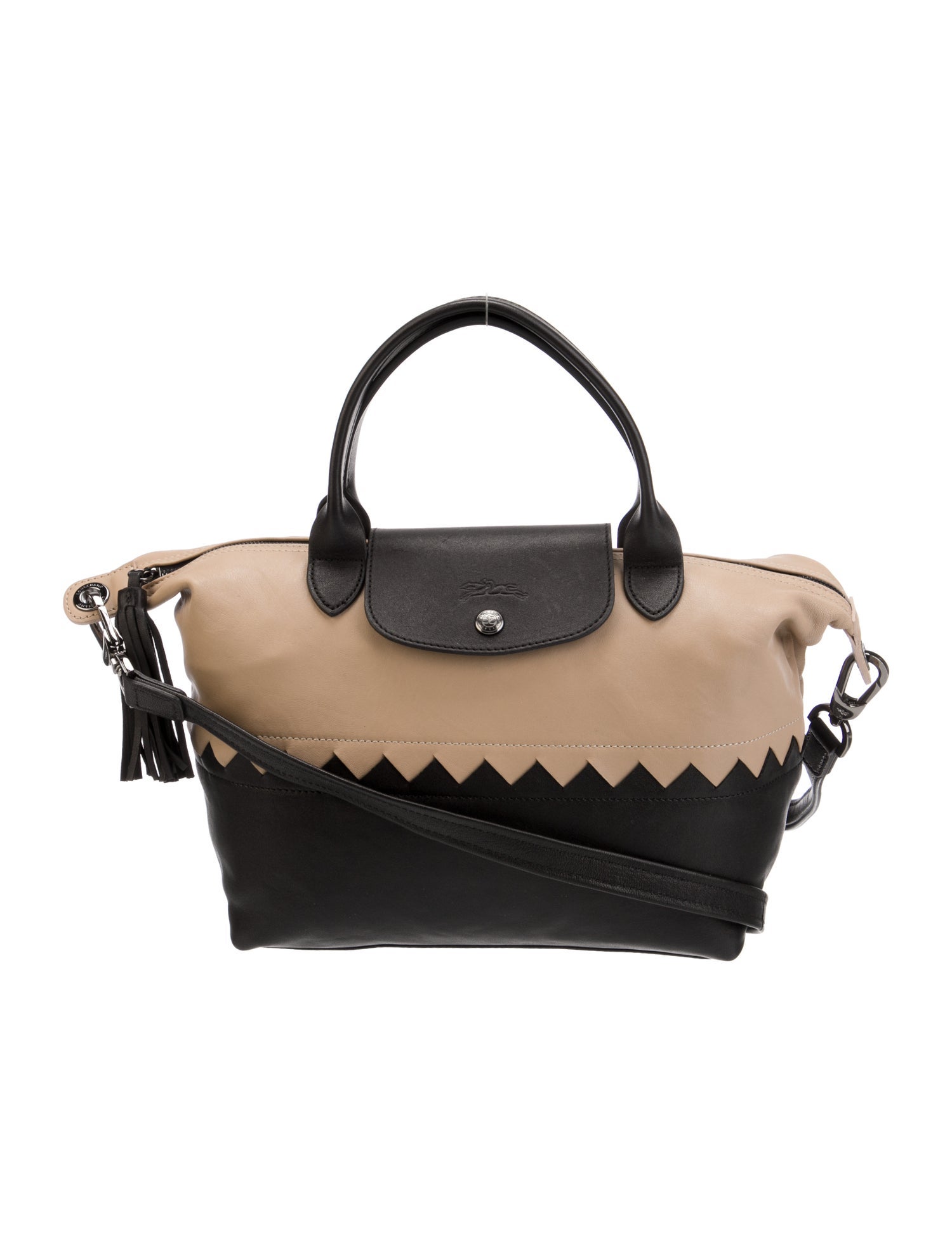 Longchamp Leather Top Handle Bag